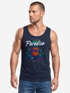 Herren Tank-Top DJ Ananas – Paradiso Print – Buntes EDM Sommer Shirt – Electronic Music Festival Design für Club, Urlaub & Streetwear Muskelshirt Neverless®preview
