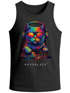 Herren Tank-Top DJ Katze Musik Print Festival EDM Shirt mit Katzenmotiv am DJ-Pult Muskelshirt Streetwear Sommer Neverless®preview