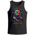 Herren Tank-Top DJ Katze Musik Print Festival EDM Shirt mit Katzenmotiv am DJ-Pult Muskelshirt Streetwear Sommer Neverless®preview