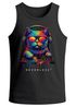 Herren Tank-Top DJ Katze Musik Print Festival EDM Shirt mit Katzenmotiv am DJ-Pult Muskelshirt Streetwear Sommer Neverless®preview