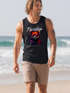 Herren Tank-Top DJ Panda EDM Grafikshirt | electronic Music Print für Festival Club Streetwear Muskelshirt Neverless®preview