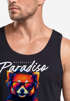 Herren Tank-Top DJ Panda EDM Grafikshirt | electronic Music Print für Festival Club Streetwear Muskelshirt Neverless®preview