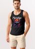Herren Tank-Top DJ Panda EDM Grafikshirt | electronic Music Print für Festival Club Streetwear Muskelshirt Neverless®preview
