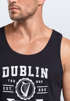 Herren Tank-Top Dublin Irland Retro Design Print Aufdruck Muskelshirt Muscle Shirt Neverless®preview