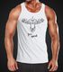 Herren Tank Top Elch Geweih Atzekenmuster Boho Bohamian Atzec Federn Neverless®preview