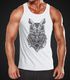 Herren Tank Top Eule Atzekenmuster Ethno Boho Bohamian Atzec Owl Neverless®preview