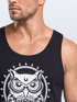 Herren Tank Top Eule Owl Shirt Eulenmotiv Slim Fit Muskelshirt Neverless®preview