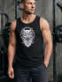 Herren Tank Top Eule Owl Shirt Eulenmotiv Slim Fit Muskelshirt Neverless®preview