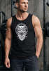 Herren Tank Top Eule Owl Shirt Eulenmotiv Slim Fit Muskelshirt Neverless®preview