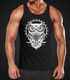 Herren Tank Top Eule Owl Shirt Eulenmotiv Slim Fit Muskelshirt Neverless®preview