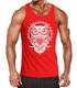 Herren Tank Top Eule Owl Shirt Eulenmotiv Slim Fit Muskelshirt Neverless®preview