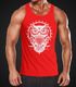 Herren Tank Top Eule Owl Shirt Eulenmotiv Slim Fit Muskelshirt Neverless®preview