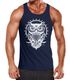 Herren Tank Top Eule Owl Shirt Eulenmotiv Slim Fit Muskelshirt Neverless®preview