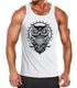 Herren Tank Top Eule Owl Shirt Eulenmotiv Slim Fit Muskelshirt Neverless®preview