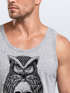 Herren Tank-Top Eule Totenkopf Owl Skull Schädel Muskelshirt Muscle Shirt Neverless®preview