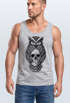 Herren Tank-Top Eule Totenkopf Owl Skull Schädel Muskelshirt Muscle Shirt Neverless®preview