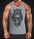 Herren Tank-Top Eule Totenkopf Owl Skull Schädel Muskelshirt Muscle Shirt Neverless®preview