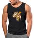 Herren Tank-Top Fashion Polygon Print Luchs Wald Tiere Outdoor Motiv Aufdruck Streetstyle Muskelshirt Neverless®preview