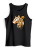 Herren Tank-Top Fashion Polygon Print Luchs Wald Tiere Outdoor Motiv Aufdruck Streetstyle Muskelshirt Neverless®preview