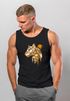 Herren Tank-Top Fashion Polygon Print Luchs Wald Tiere Outdoor Motiv Aufdruck Streetstyle Muskelshirt Neverless®preview