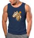 Herren Tank-Top Fashion Polygon Print Luchs Wald Tiere Outdoor Motiv Aufdruck Streetstyle Muskelshirt Neverless®preview