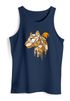 Herren Tank-Top Fashion Polygon Print Luchs Wald Tiere Outdoor Motiv Aufdruck Streetstyle Muskelshirt Neverless®preview