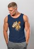 Herren Tank-Top Fashion Polygon Print Luchs Wald Tiere Outdoor Motiv Aufdruck Streetstyle Muskelshirt Neverless®preview