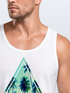 Herren Tank Top Foto Print Ananas Palmen Galaxy Sommer Tropical Neverless®preview
