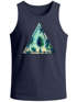 Herren Tank Top Foto Print Ananas Palmen Galaxy Sommer Tropical Neverless®preview