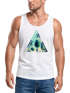Herren Tank Top Foto Print Ananas Palmen Galaxy Sommer Tropical Neverless®preview