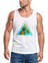 Herren Tank Top Foto Print Ananas Palmen Galaxy Sommer Tropical Neverless®preview