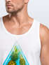 Herren Tank Top Foto Print Ananas Palmen Galaxy Sommer Tropical Neverless®preview