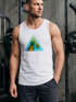 Herren Tank Top Foto Print Ananas Palmen Galaxy Sommer Tropical Neverless®preview