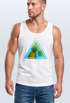 Herren Tank Top Foto Print Ananas Palmen Galaxy Sommer Tropical Neverless®preview