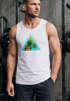 Herren Tank Top Foto Print Ananas Palmen Galaxy Sommer Tropical Neverless®preview