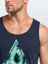 Herren Tank Top Foto Print Ananas Palmen Galaxy Sommer Tropical Neverless®preview