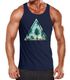 Herren Tank Top Foto Print Ananas Palmen Galaxy Sommer Tropical Neverless®preview