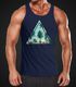 Herren Tank Top Foto Print Ananas Palmen Galaxy Sommer Tropical Neverless®preview