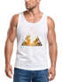 Herren Tank Top Foto Print Ananas Palmen Galaxy Sommer Tropical Neverless®preview