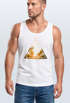Herren Tank Top Foto Print Ananas Palmen Galaxy Sommer Tropical Neverless®preview