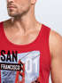 Herren Tank-Top Foto Print San Francisco Golden Gate Bridge Sommer USA Amerika Muskelshirt Muscle Shirt Neverless®preview