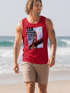 Herren Tank-Top Foto Print San Francisco Golden Gate Bridge Sommer USA Amerika Muskelshirt Muscle Shirt Neverless®preview