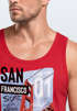 Herren Tank-Top Foto Print San Francisco Golden Gate Bridge Sommer USA Amerika Muskelshirt Muscle Shirt Neverless®preview