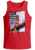 Herren Tank-Top Foto Print San Francisco Golden Gate Bridge Sommer USA Amerika Muskelshirt Muscle Shirt Neverless®preview