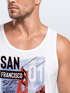 Herren Tank-Top Foto Print San Francisco Golden Gate Bridge Sommer USA Amerika Muskelshirt Muscle Shirt Neverless®preview