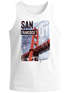 Herren Tank-Top Foto Print San Francisco Golden Gate Bridge Sommer USA Amerika Muskelshirt Muscle Shirt Neverless®preview