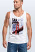 Herren Tank-Top Foto Print San Francisco Golden Gate Bridge Sommer USA Amerika Muskelshirt Muscle Shirt Neverless®preview