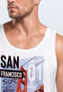 Herren Tank-Top Foto Print San Francisco Golden Gate Bridge Sommer USA Amerika Muskelshirt Muscle Shirt Neverless®preview
