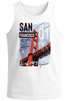 Herren Tank-Top Foto Print San Francisco Golden Gate Bridge Sommer USA Amerika Muskelshirt Muscle Shirt Neverless®preview