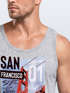 Herren Tank-Top Foto Print San Francisco Golden Gate Bridge Sommer USA Amerika Muskelshirt Muscle Shirt Neverless®preview